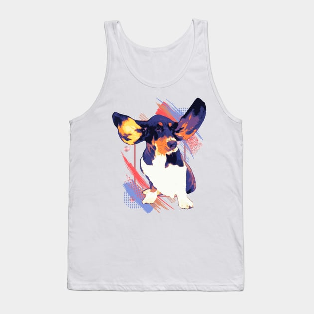 Basset Hound Tank Top by Nartissima